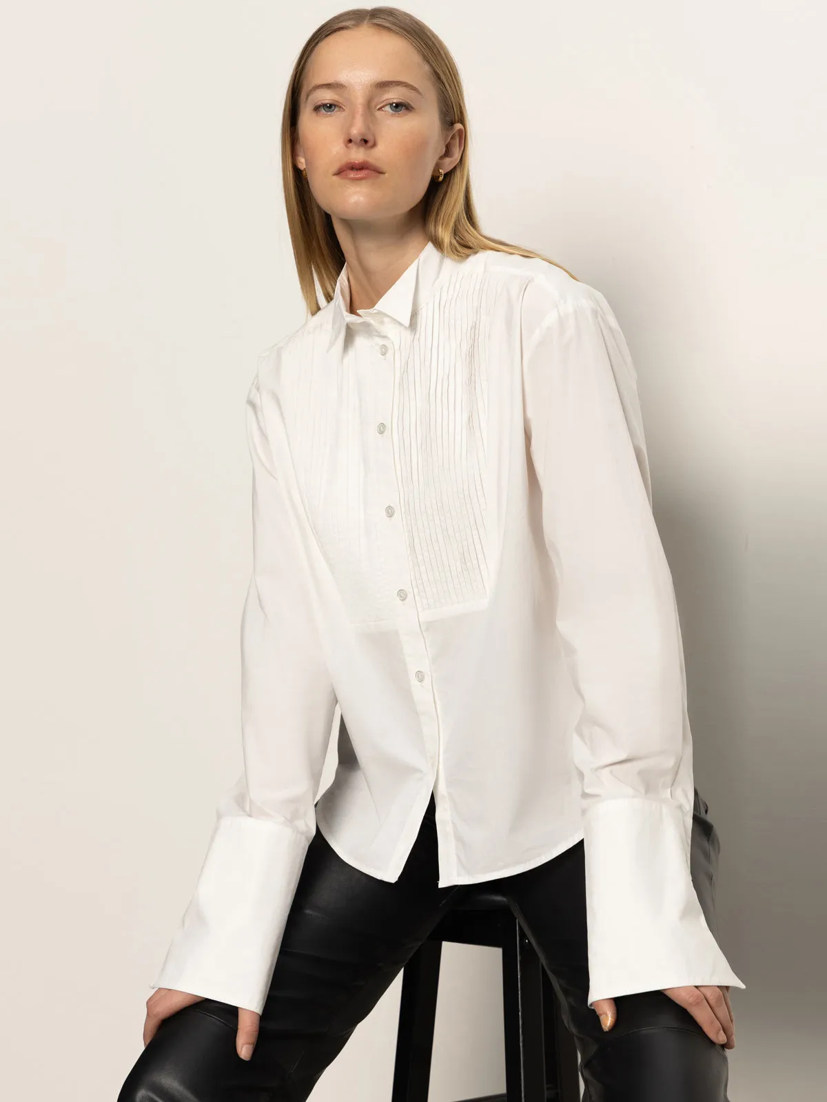 New Era Tuxedo Shirt White Daily Casual