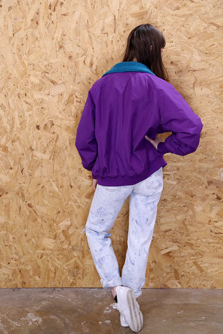 Purple Columbia Bomber Jacket