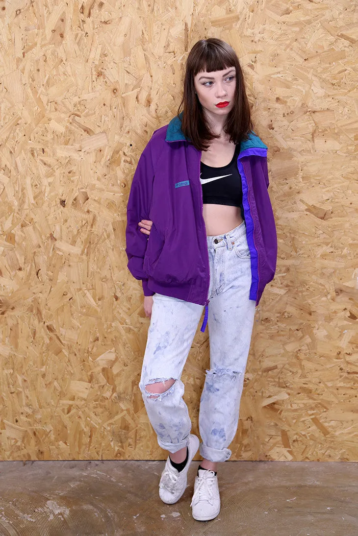 Purple Columbia Bomber Jacket