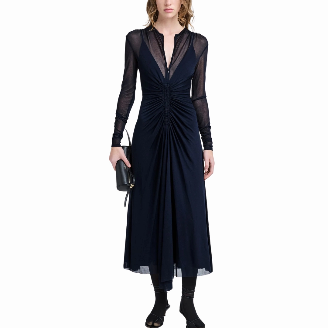 Kerstin Dress Harmonious Layers Button Accent