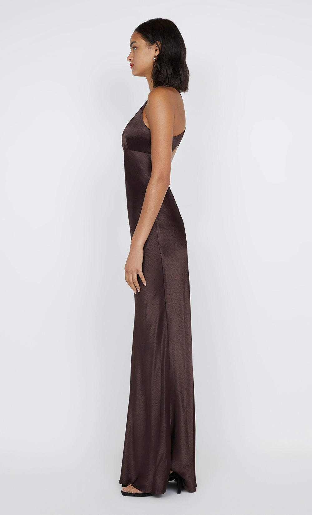 Soft Movement MAXINA CROSSOVER DRESS - DARK CHOCOLATE