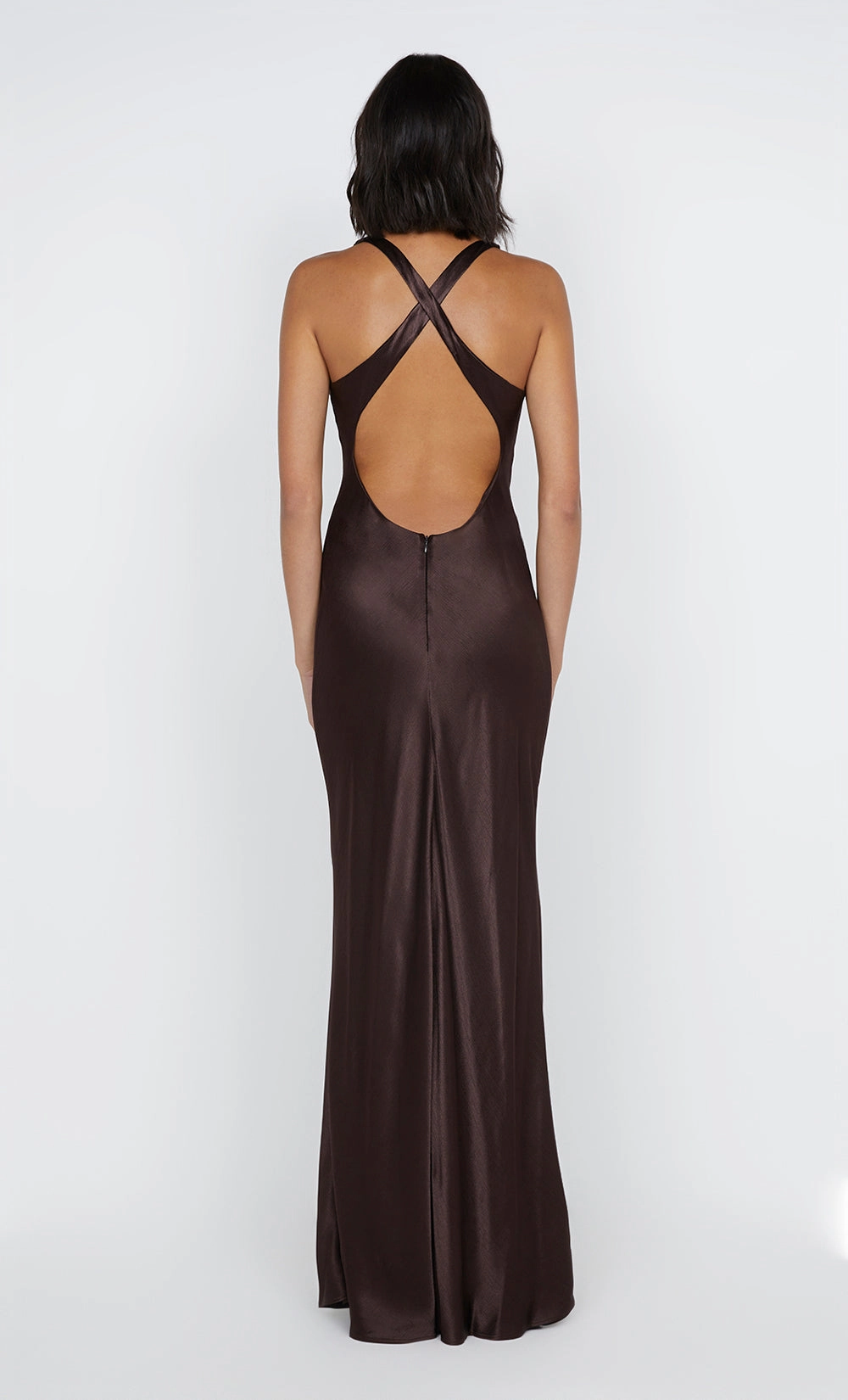 Pretty Glow Calm Grace MAXINA CROSSOVER DRESS - DARK CHOCOLATE