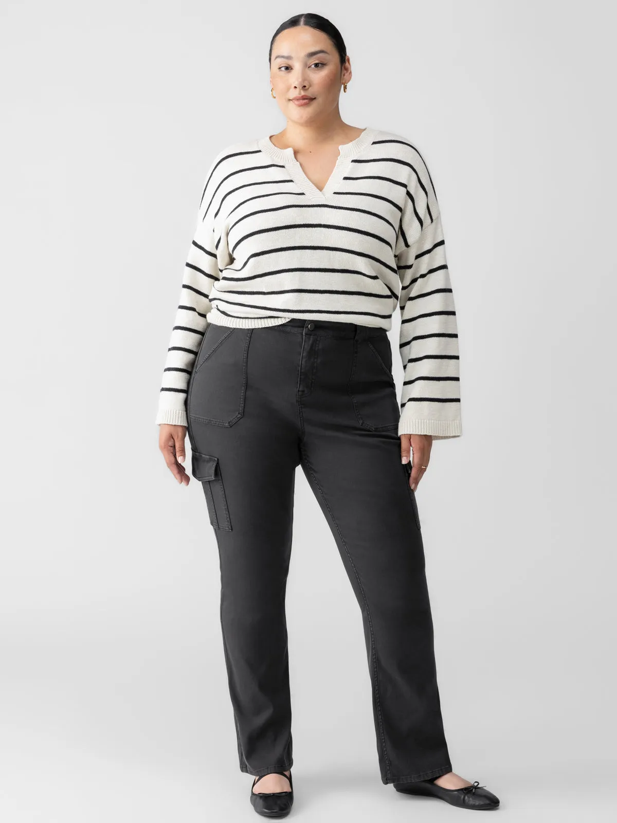 Minimalist Cuff Sculpted Hayden Bootcut Standard Rise Pant Black Extended Sizing