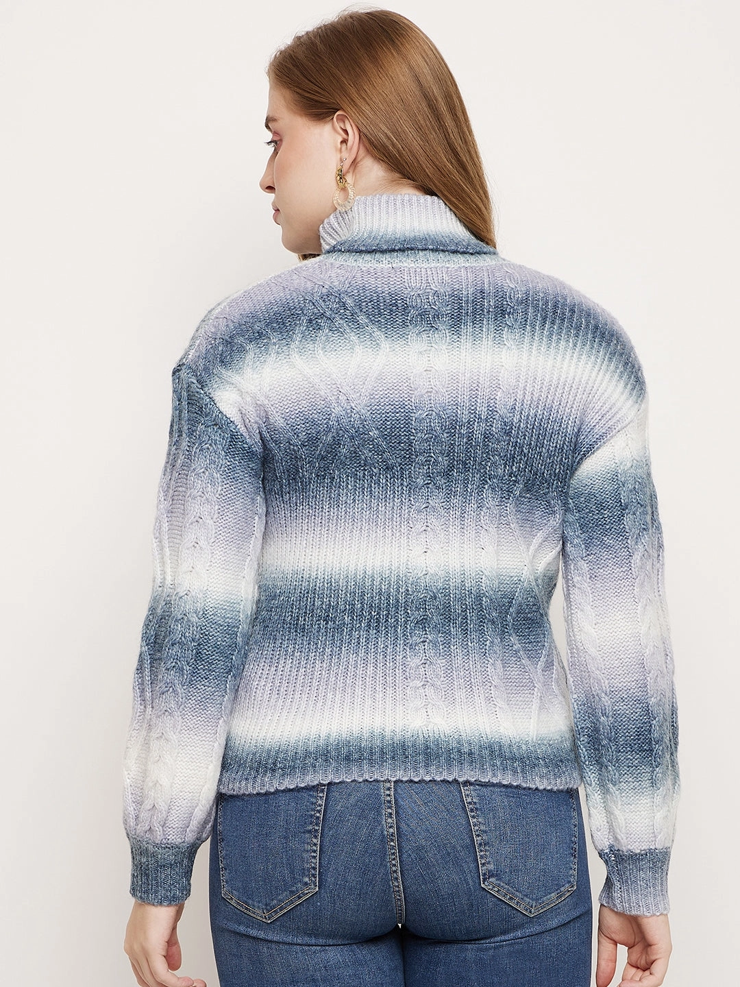 Temperature Regulating Fibers Madame Off-White Jacquared Sweater