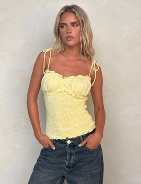 Gym Wear SAFIRA TOP - LEMON