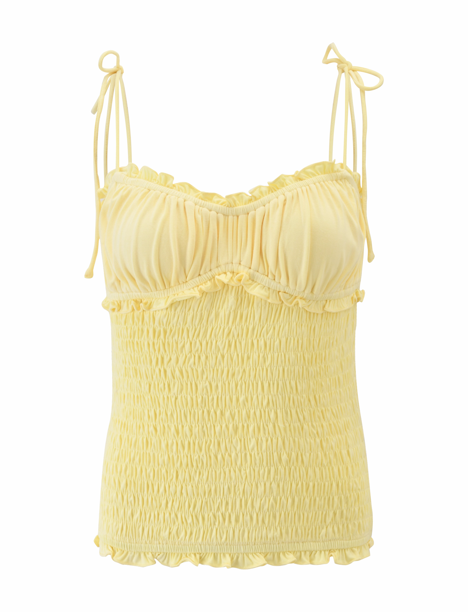 Adjustable Cuff TonalStitching SAFIRA TOP - LEMON