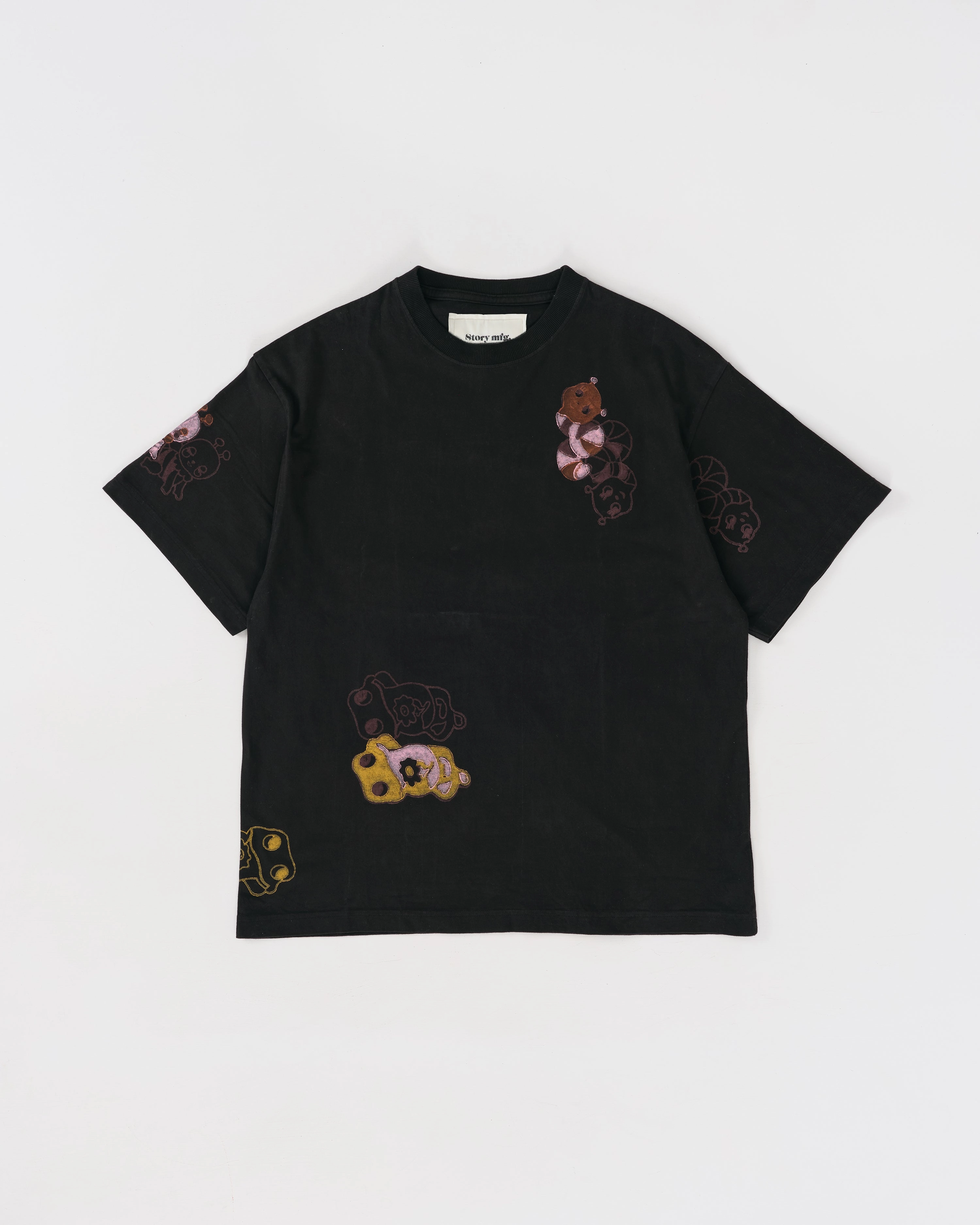 Breezy Comfort Grateful Tee SS - Black Earth Trip Spiral