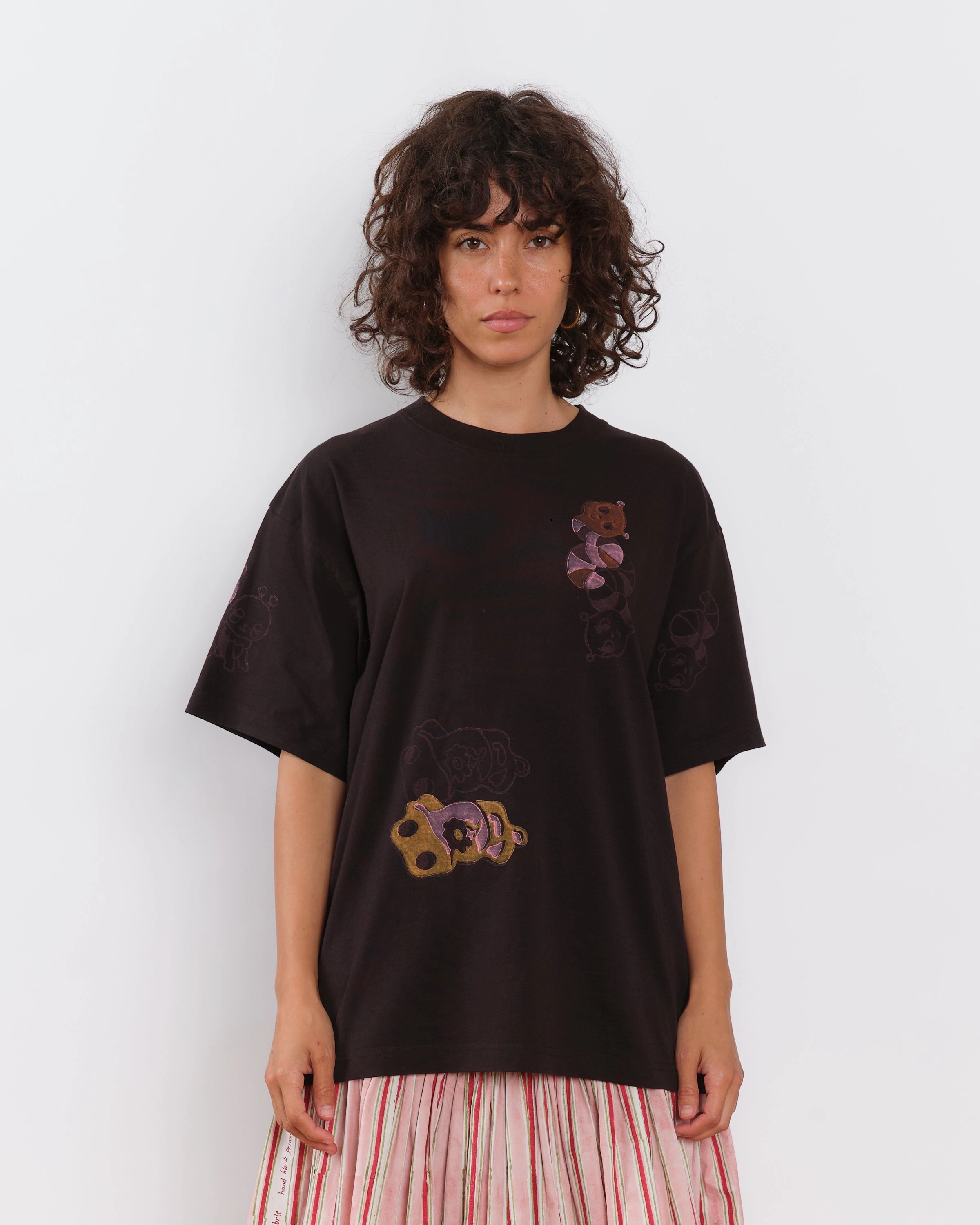 Zip Up Grateful Tee SS - Black Earth Trip Spiral