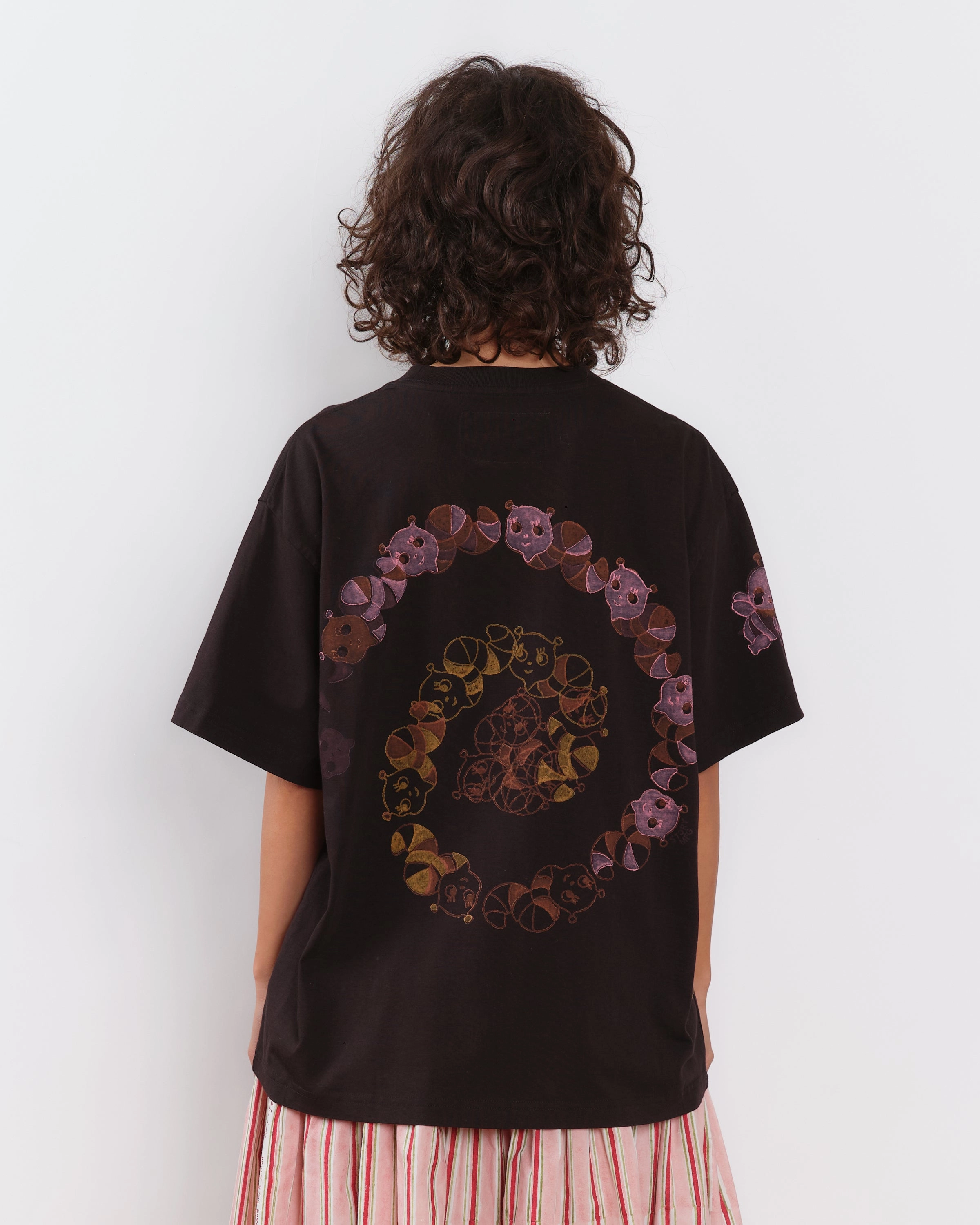Grateful Tee SS - Black Earth Trip Spiral Beach Wear Relaxed Armhole Cut