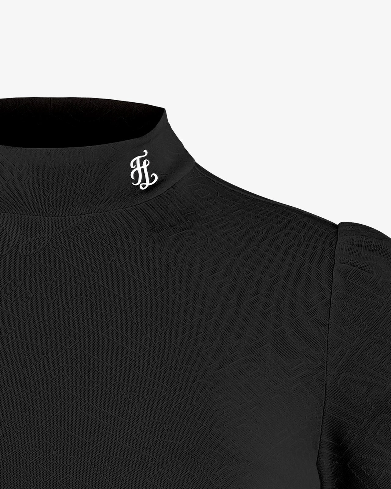 RelaxedFit DurableBlend [Final sale] Ferrara Jacquard Turtleneck T-shirt - Black