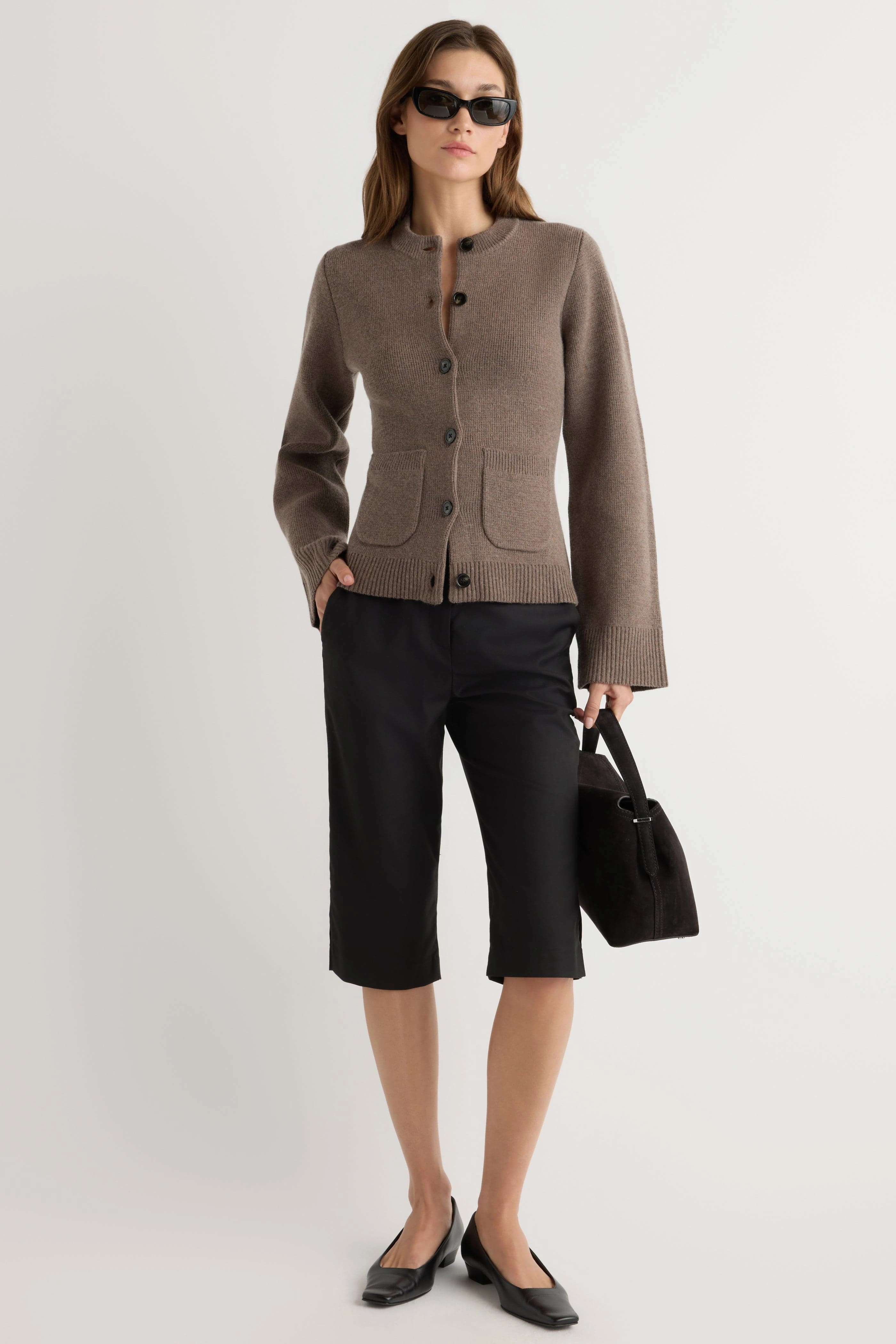 Eames Organic Cotton-Wool Cardigan Seasonal Must-Have Anti Snag Fabric