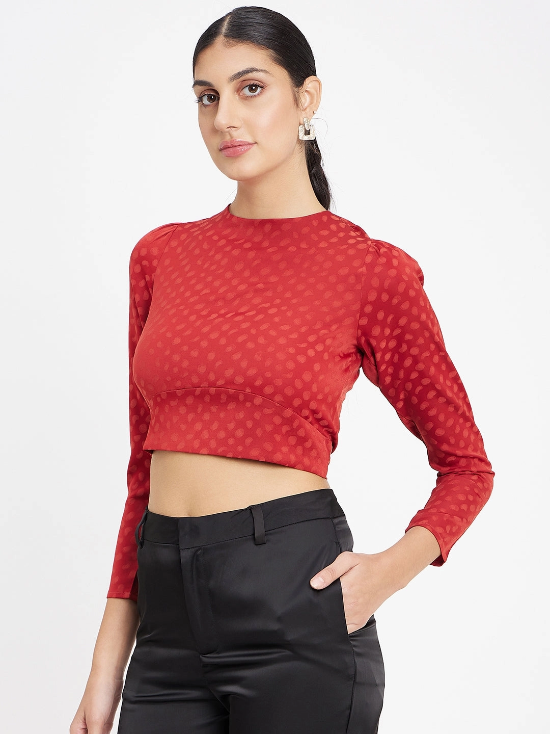 Fashionable Fit Madame Rust Crop Top