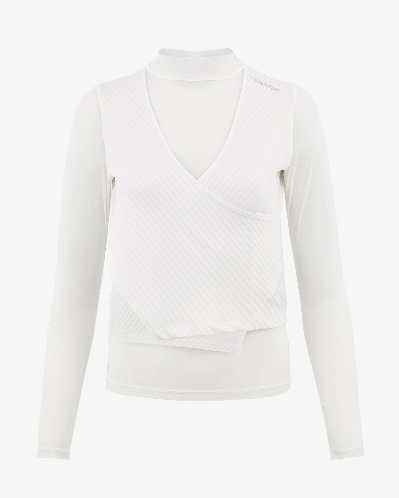 MultiPocket Rib layered cooling t-shirt - White