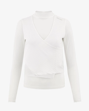 MultiPocket Rib layered cooling t-shirt - White