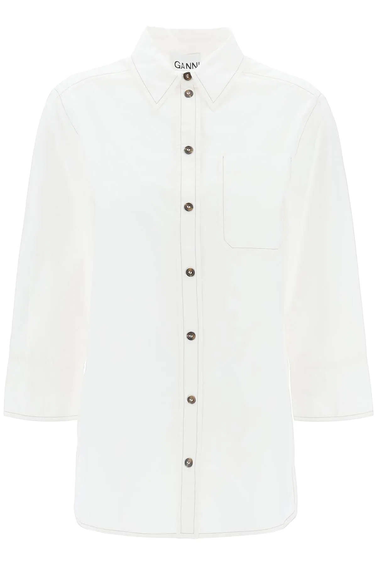 "oversized poplin F9000 BRIGHT WHITE