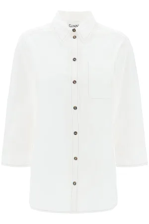 "oversized poplin F9000 BRIGHT WHITE