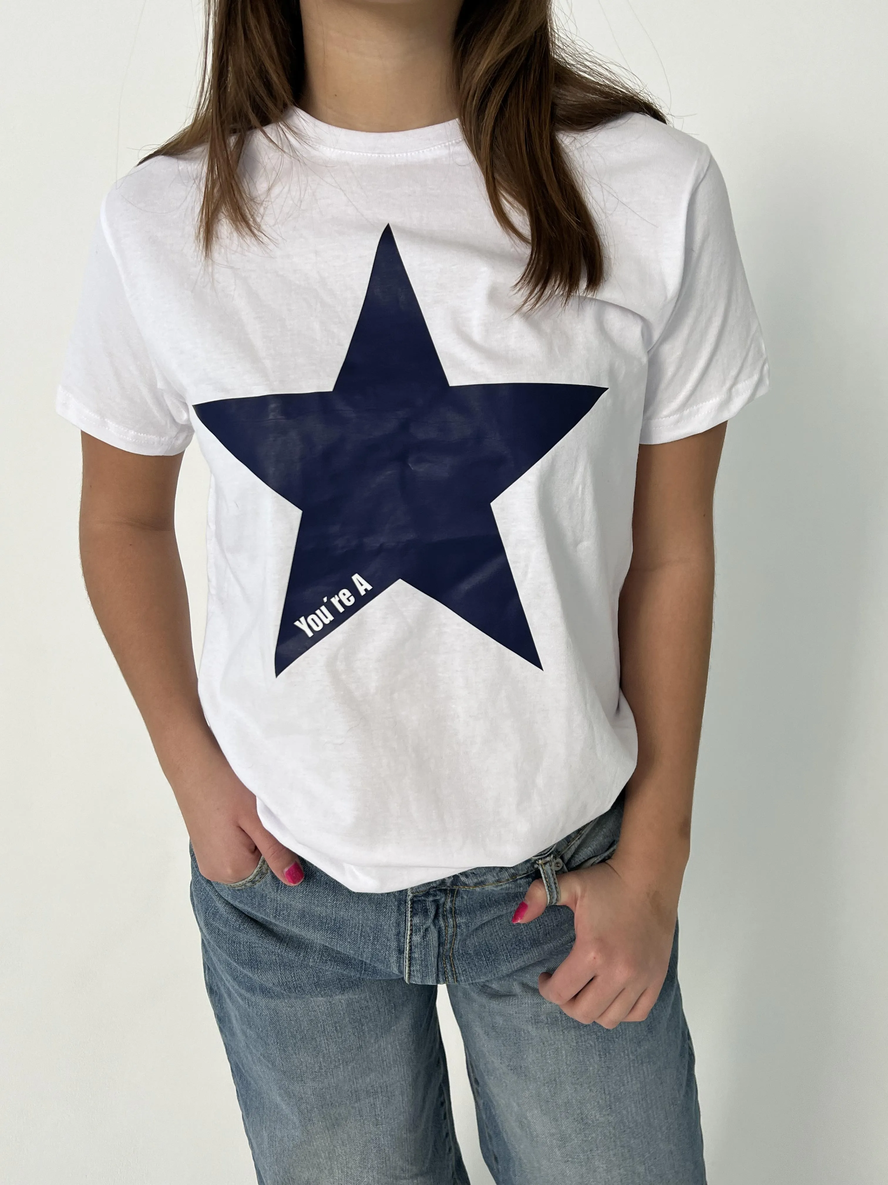 "Star" oversized tee - white