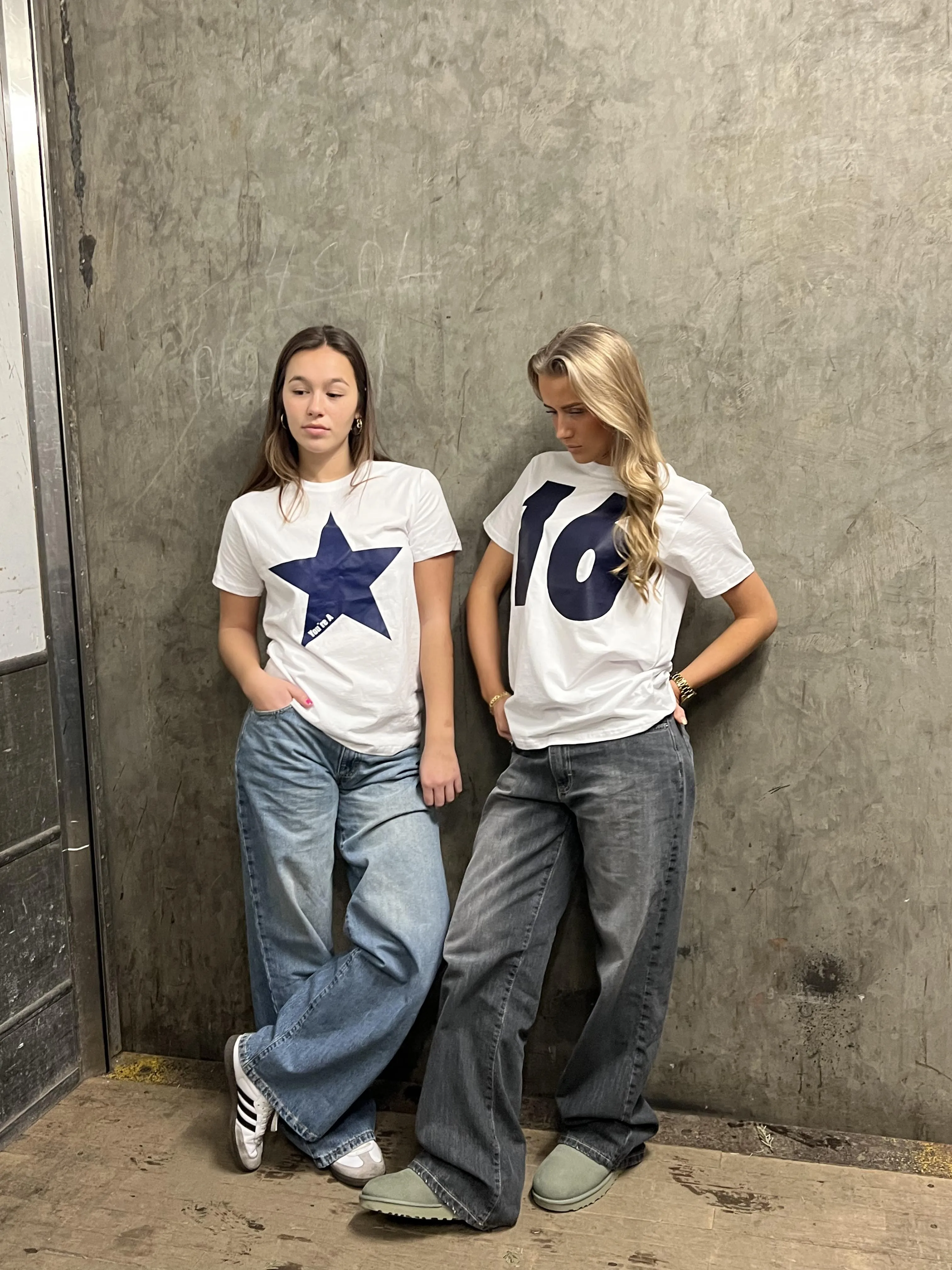 "Star" oversized tee - white