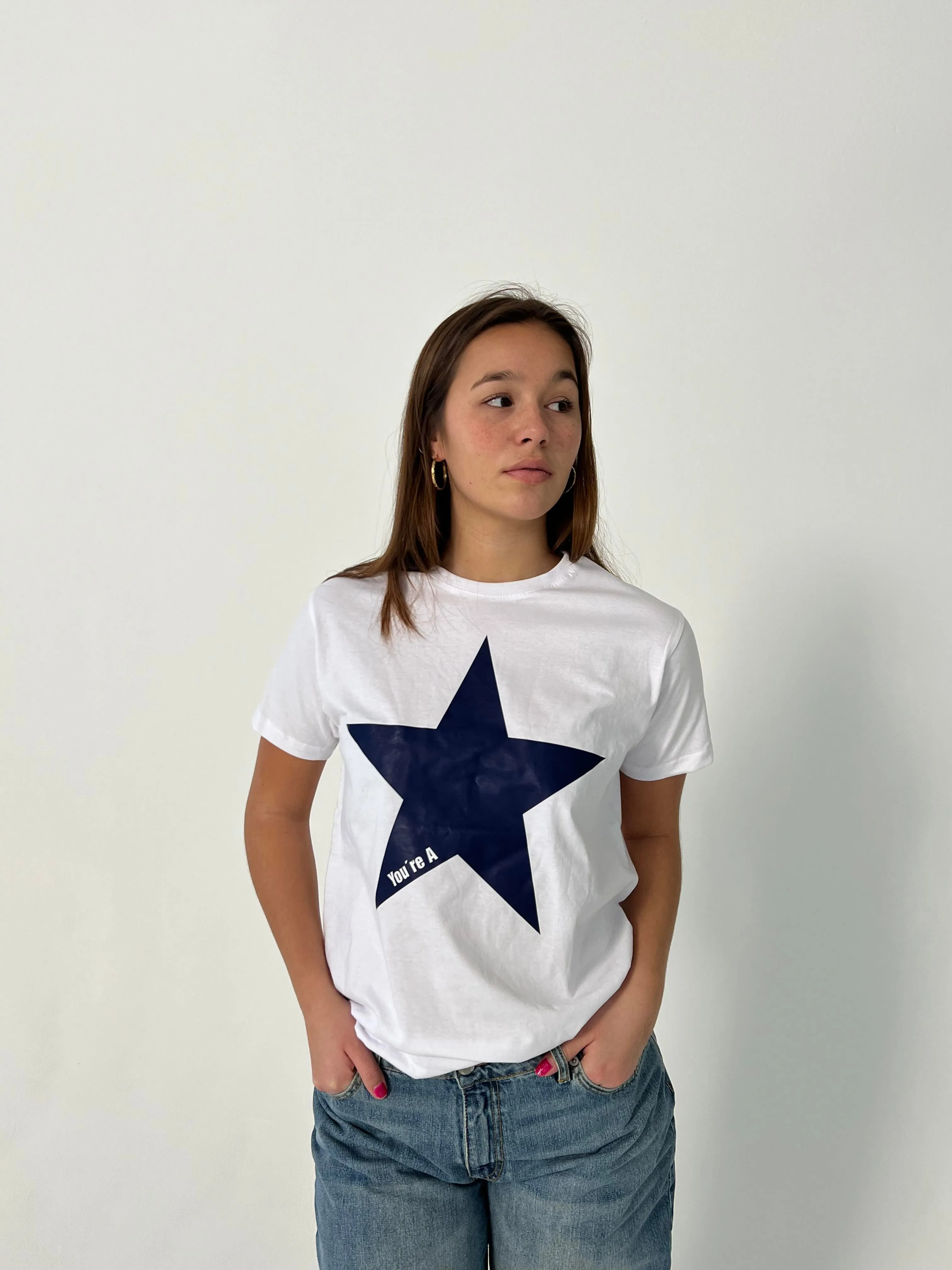 "Star" oversized tee - white