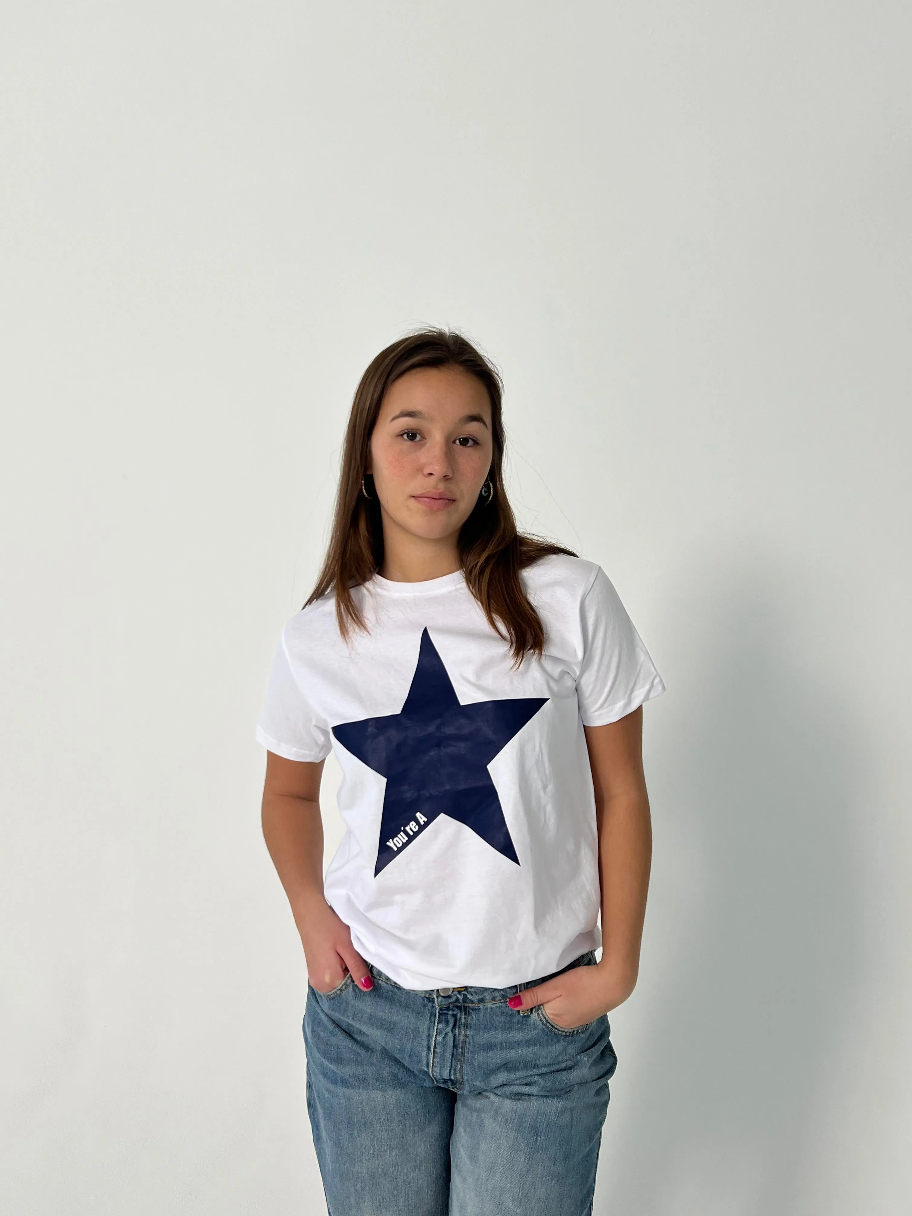 "Star" oversized tee - white