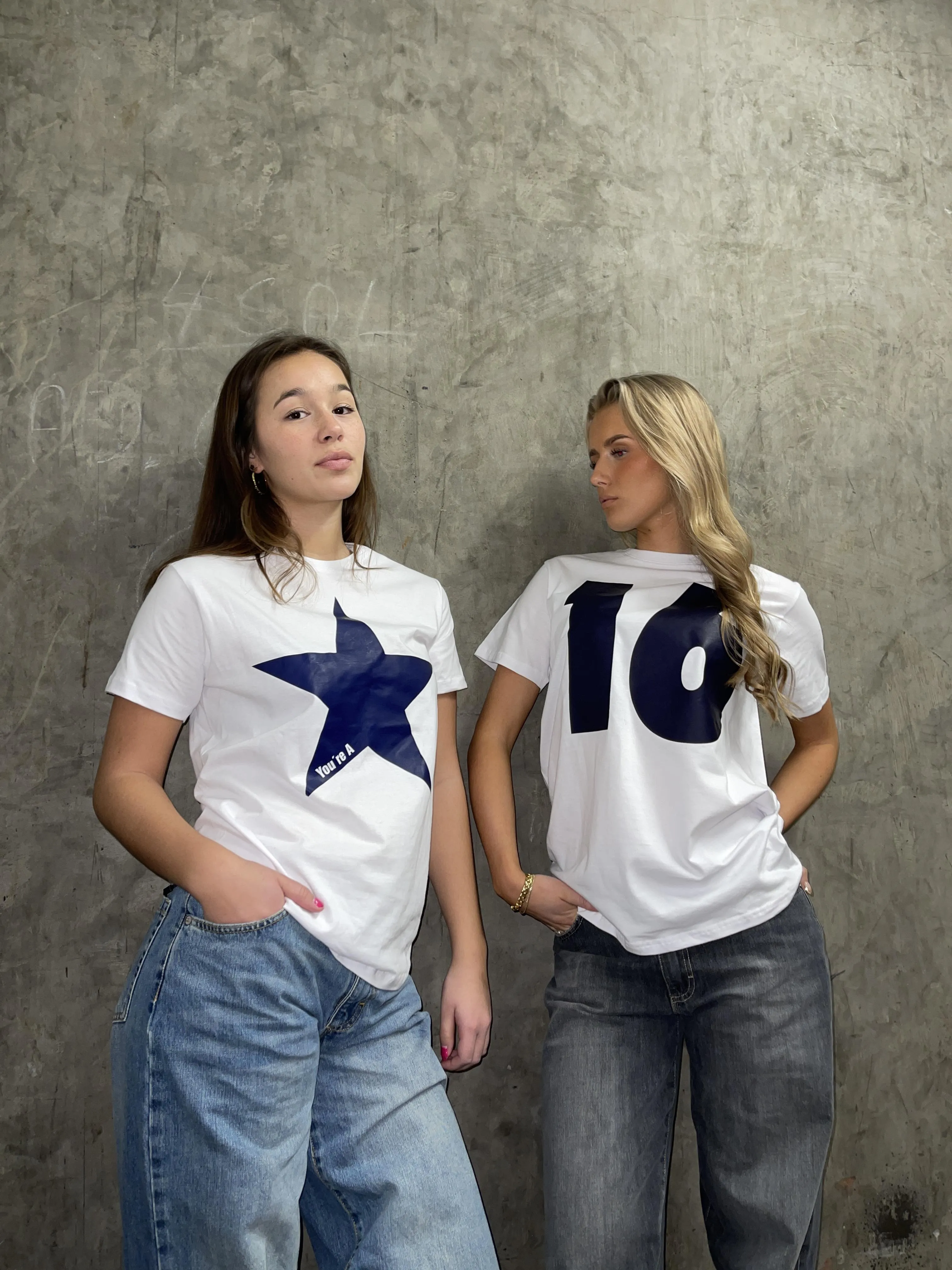 "Star" oversized tee - white