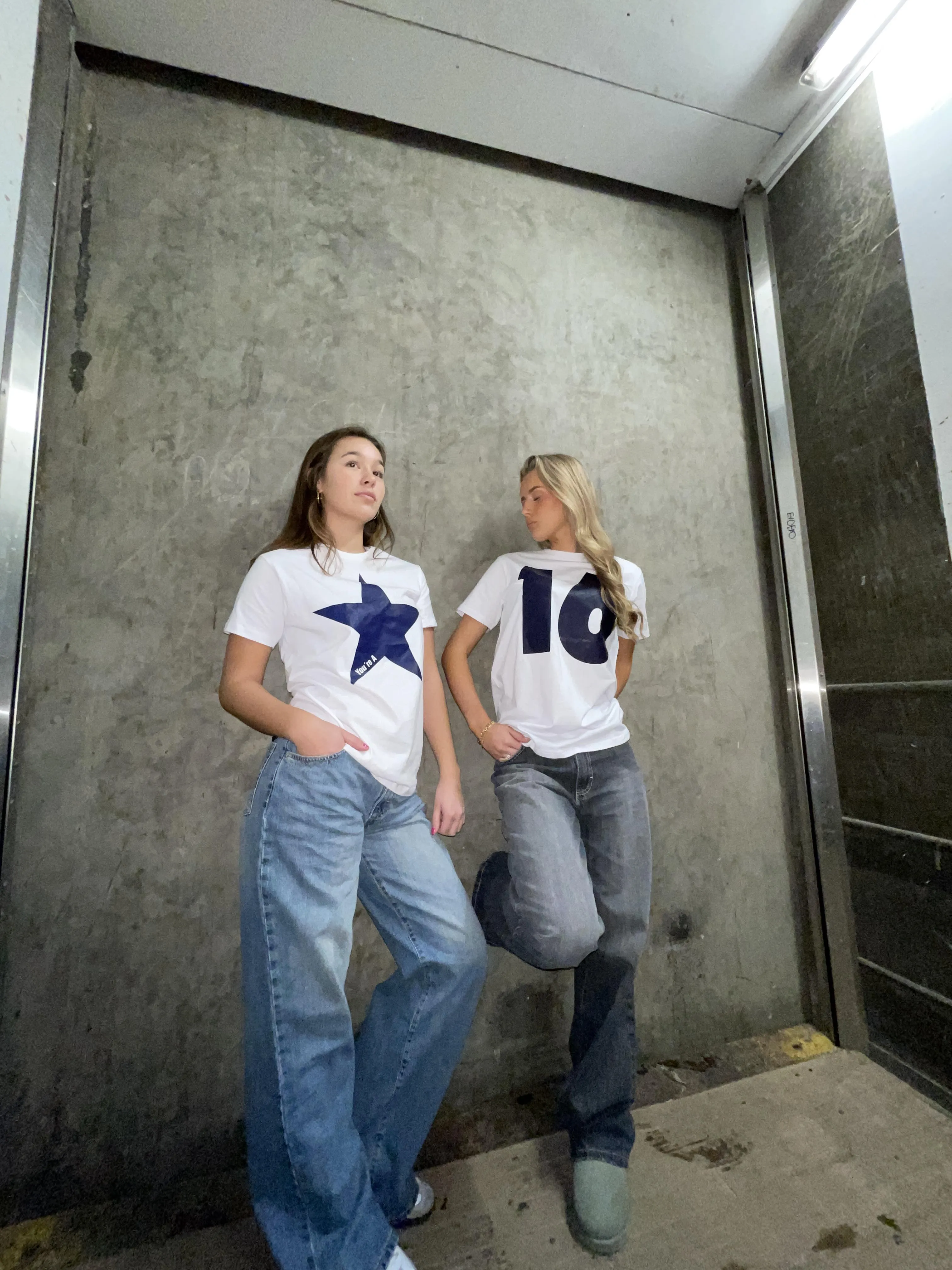 "Star" oversized tee - white