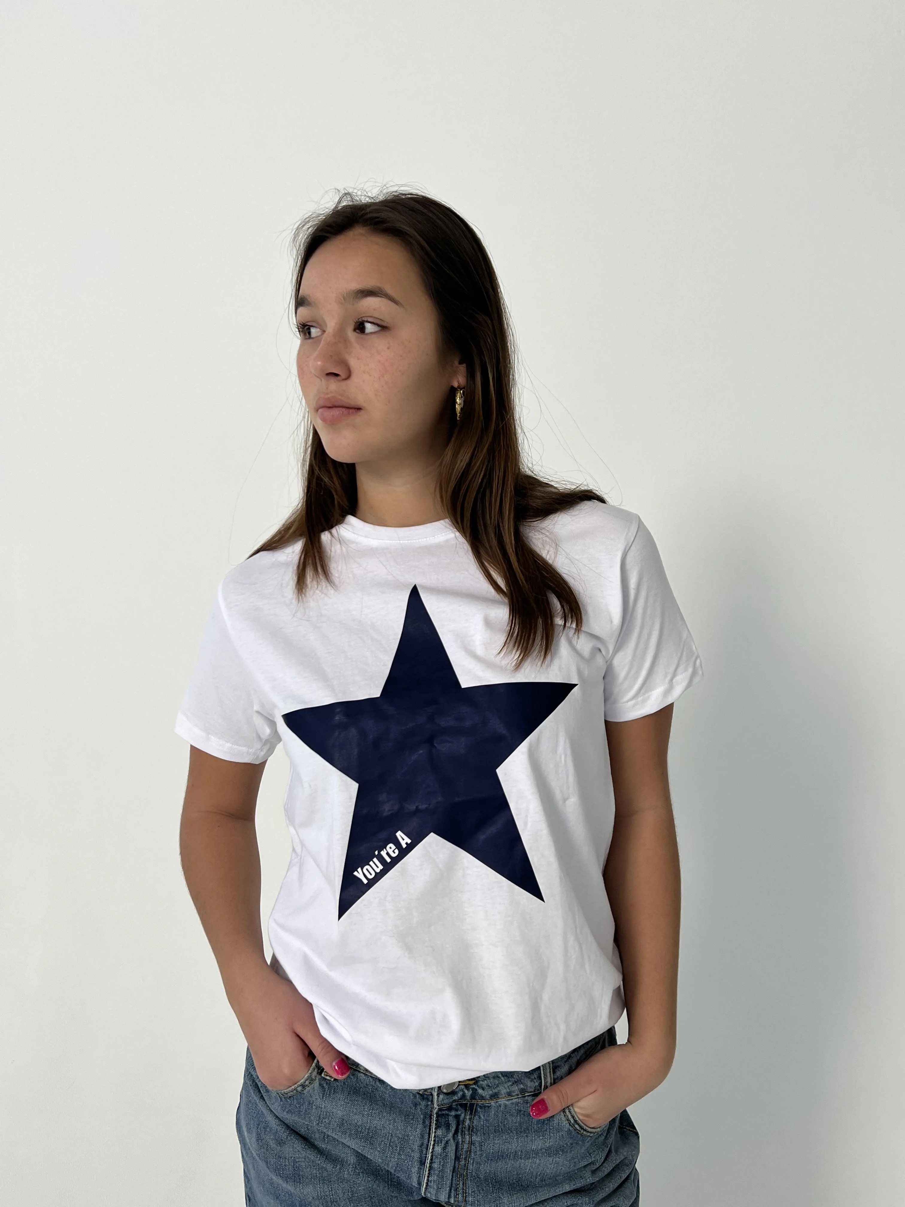 "Star" oversized tee - white