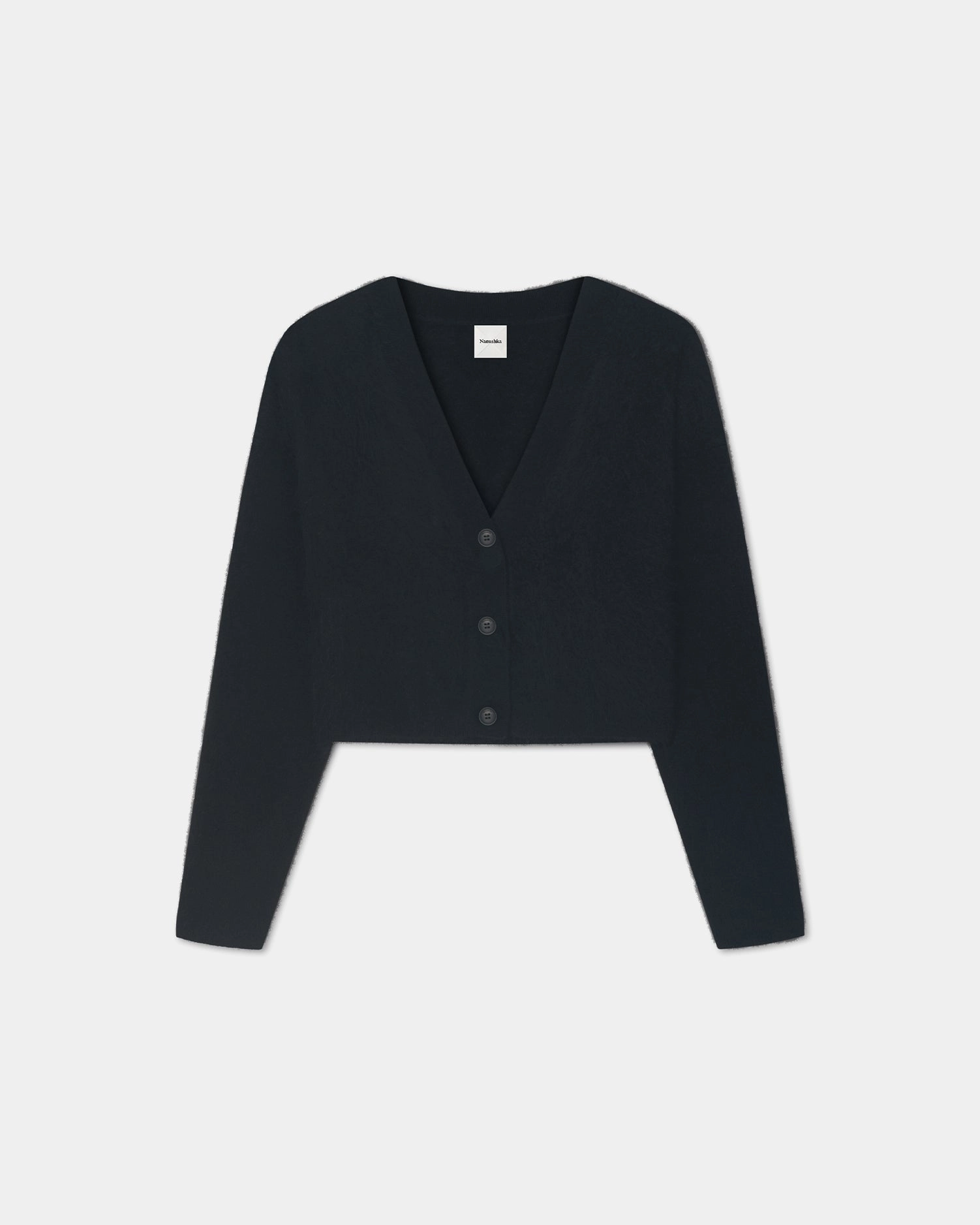 Layer Comfort Raddix - Overwashed Merino Cardigan - Charcoal