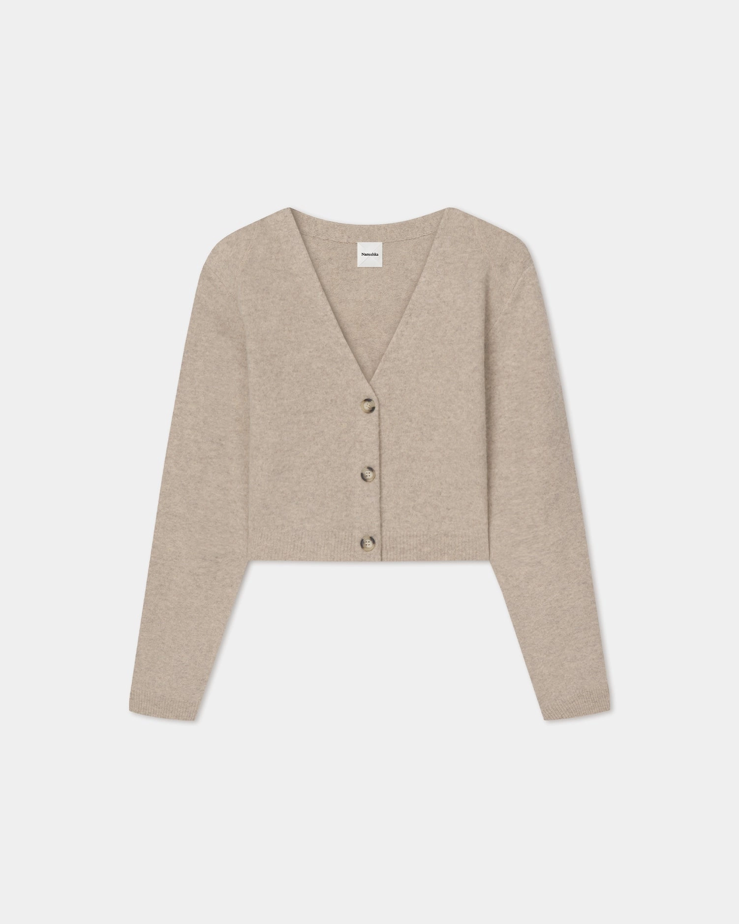 Street Layer Raddix - Overwashed Merino Cardigan - Oatmeal