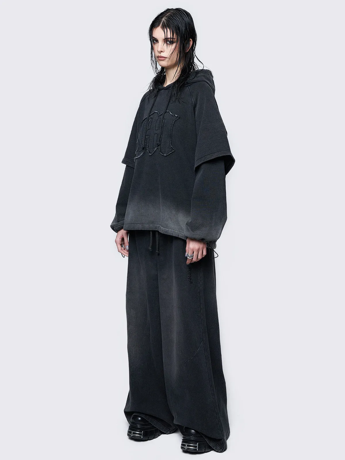 Rae Wash Layered Hoodie