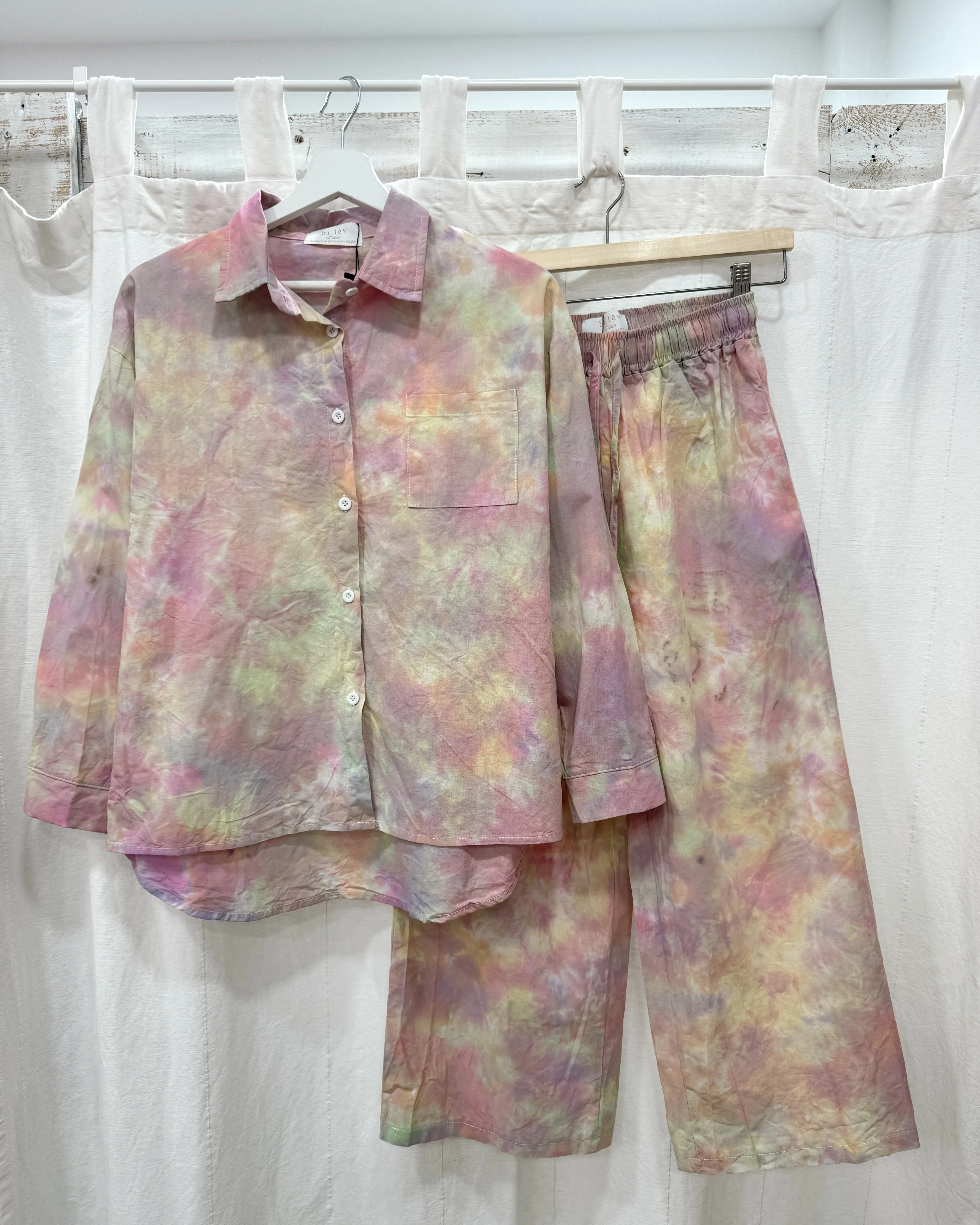RAINBOW LINEN COTTON PANTS