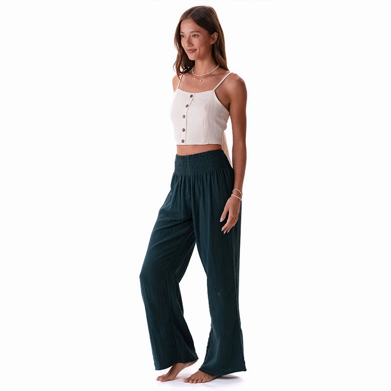 AntiStaticFinish Sport Friendly Rainforest Wide Leg Cotton Pants