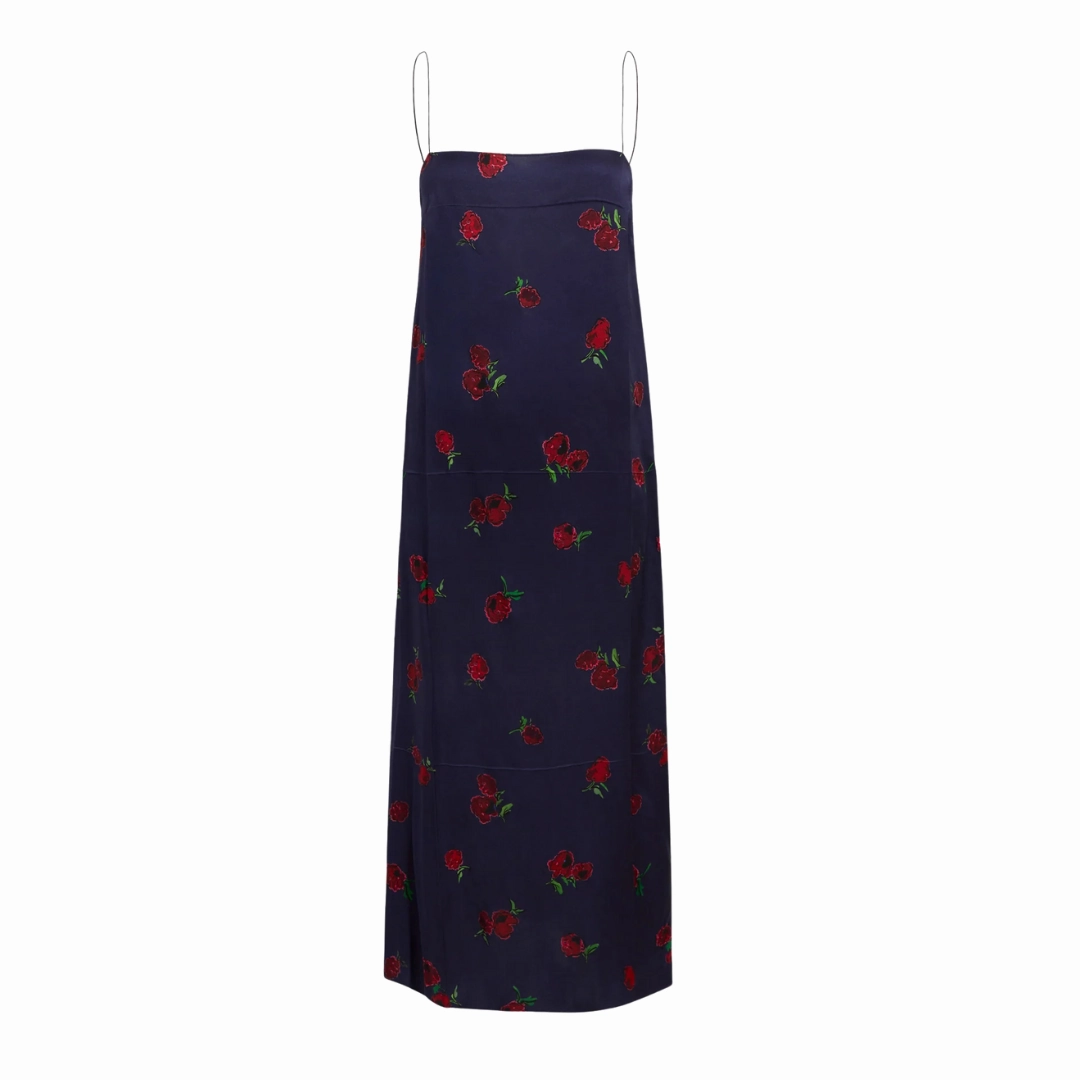 Raspberry Sicily Dress relaxed shape