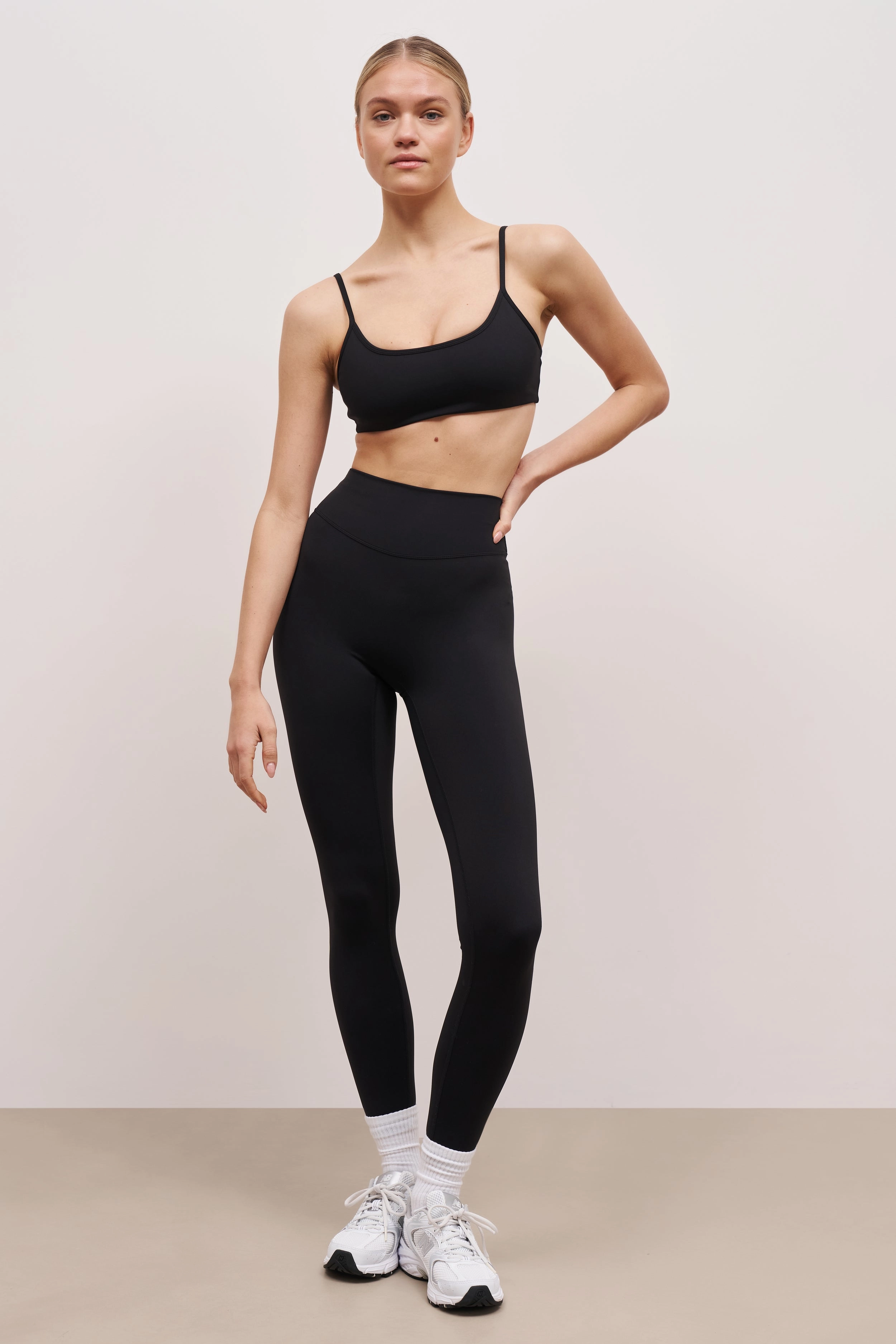 Base Sculpting Cami Bra - Black Lightweight Material Classic Hoodie