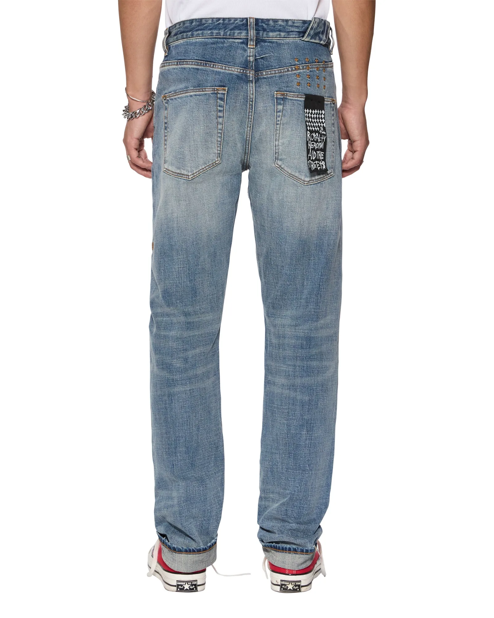 CHITCH SELVEDGE BLUE MOON Four Way Stretch Fabric Street Approved