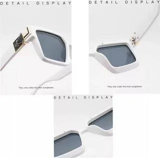 Rectangular Sunglasses (For Men & Women, Black)