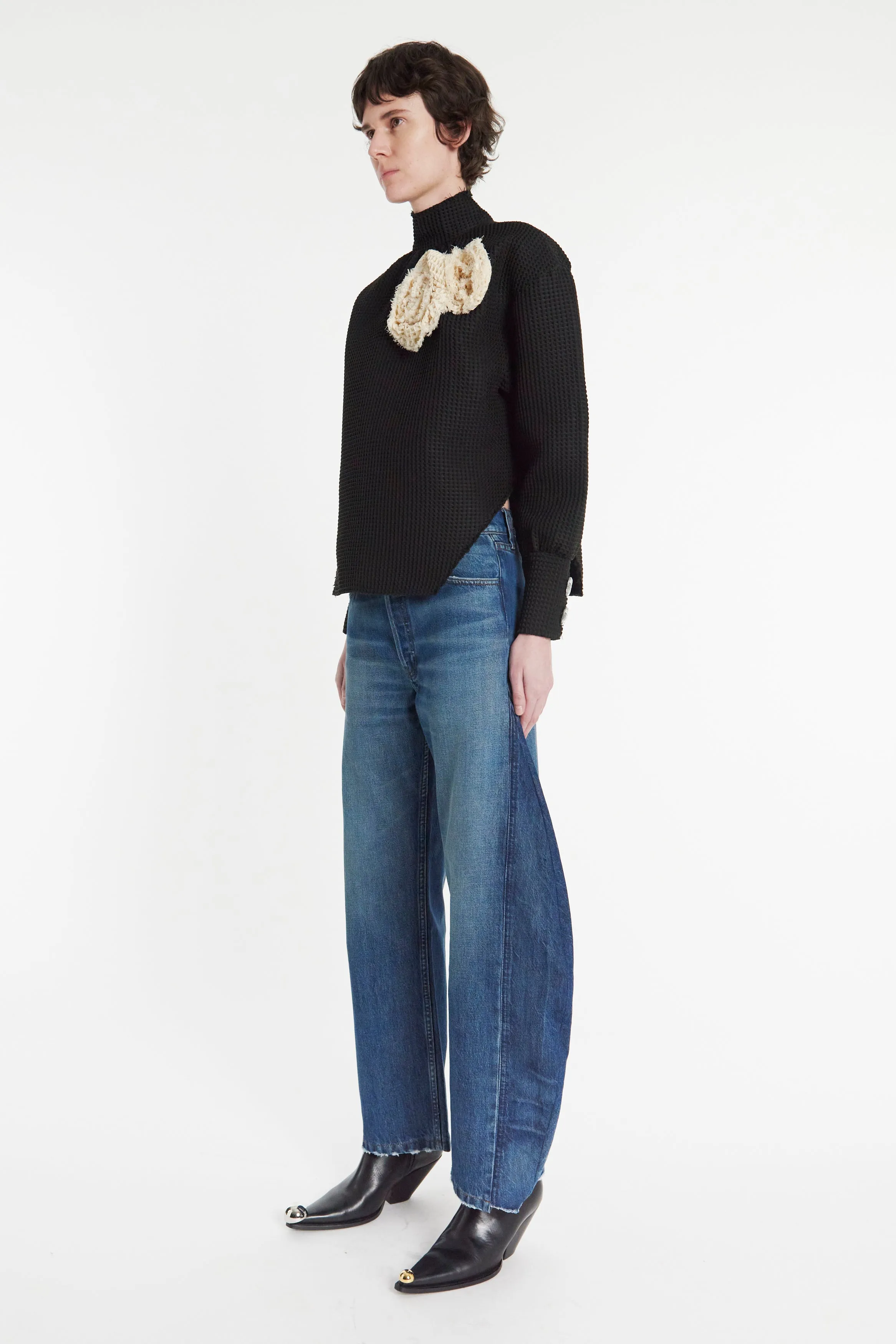 Street Approved Office Friendly Recycled Jeans With Side Inserts Blue