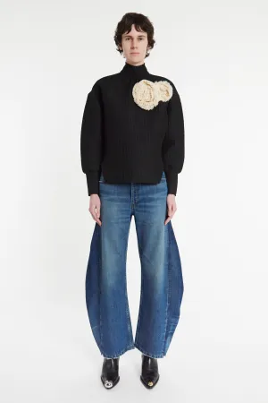 Essential Piece Rainy Day Chill Outfit Nature Lover Recycled Jeans With Side Inserts Blue