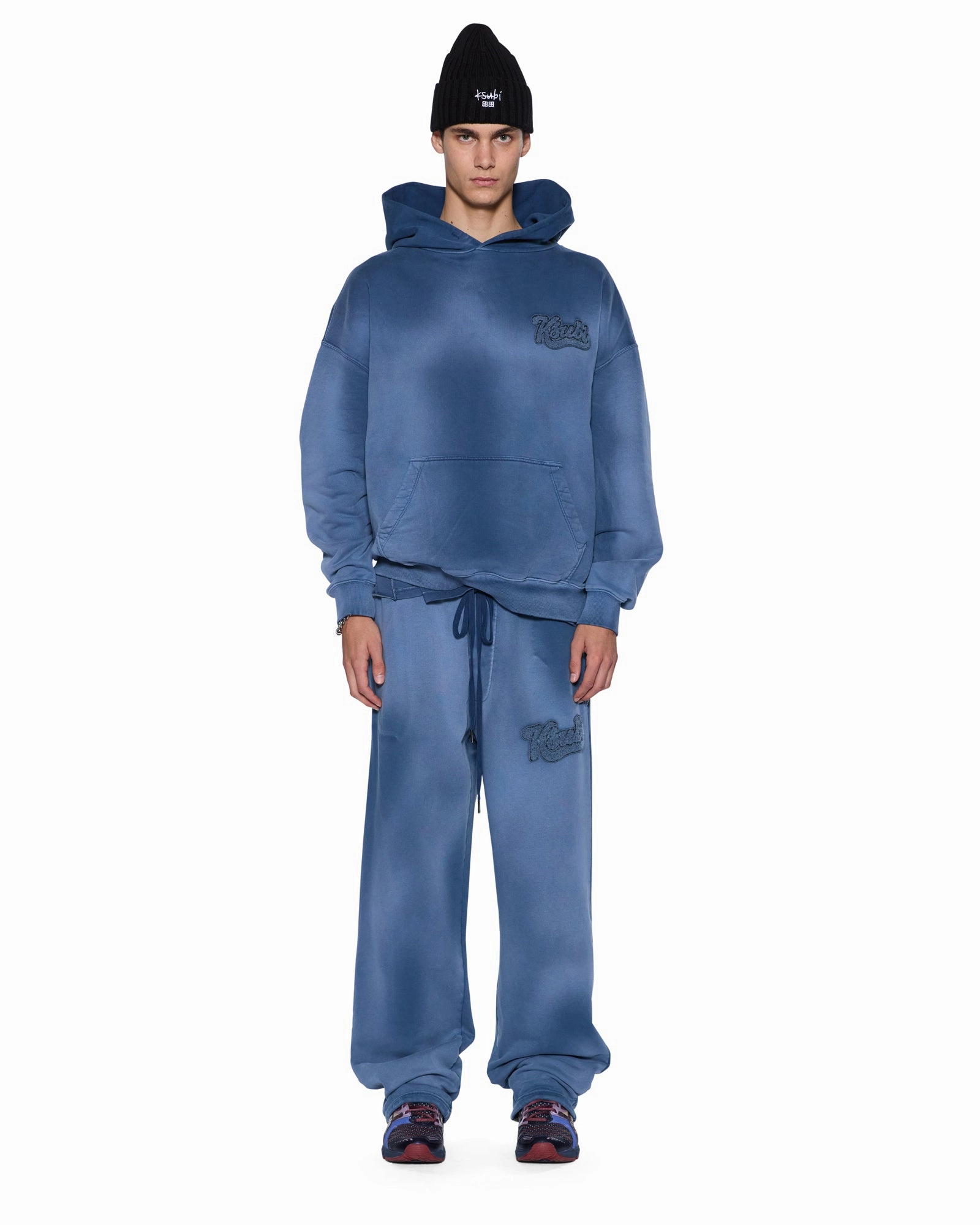 ACE SYNTHESIS TRAK PANT INK FADE MidweightKnit Reflective Trim Details