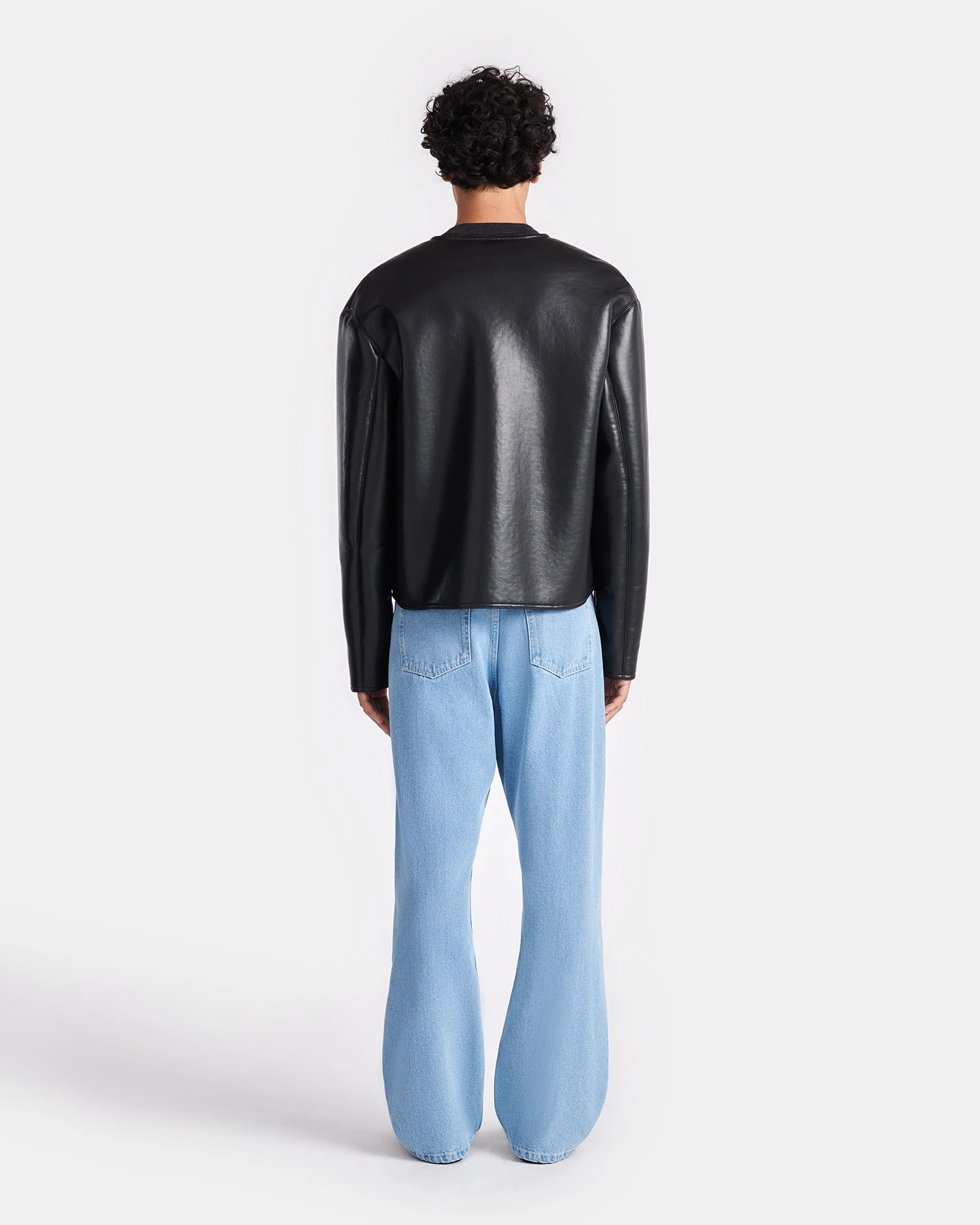 separation Vico - Bonded Shearling Jacket - Black Brown
