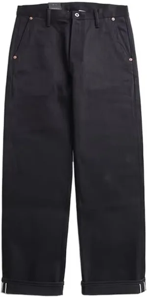 Red Tornado Black Officer Pants Selvedge Denim Relaxed Fit