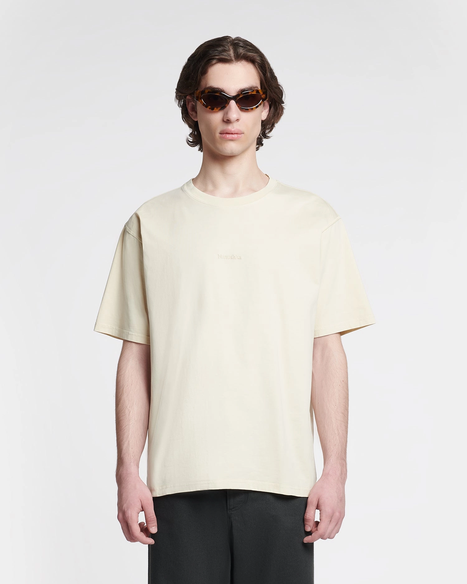 AllDay Comfort Reece - Embroidered Cotton-Jersey T-Shirt - Shell