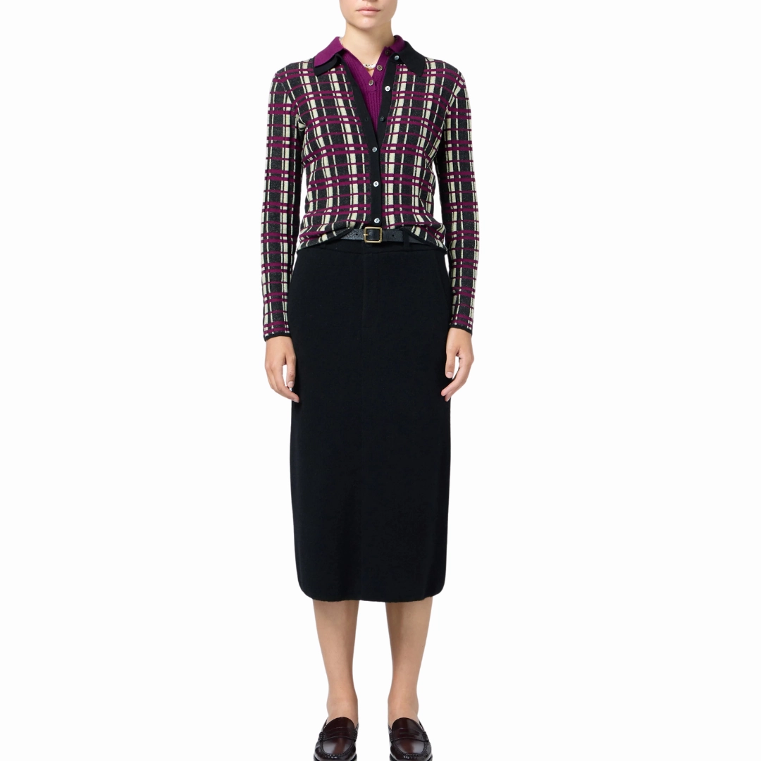Layered Design casual finish Cashmere Tailored Skirt