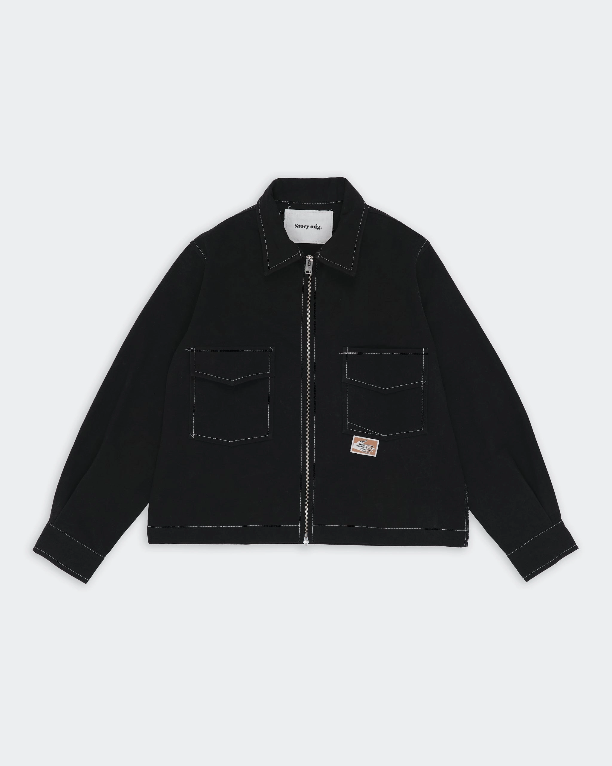 555 Jacket - Black Wonky-Wear Luxury Textured Sleek Option