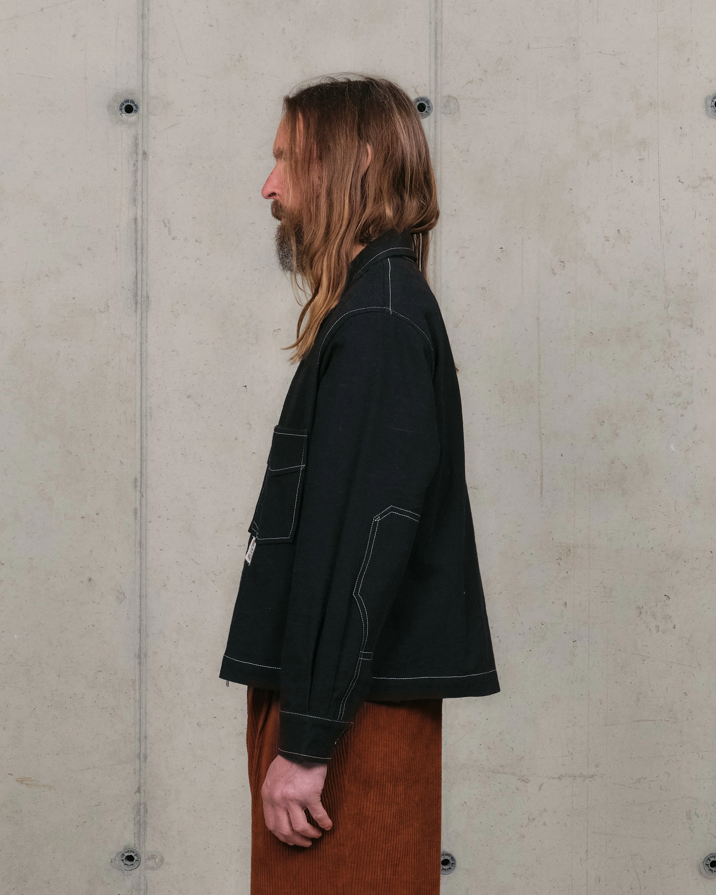555 Jacket - Black Wonky-Wear premium design Versatile Winter Warmth