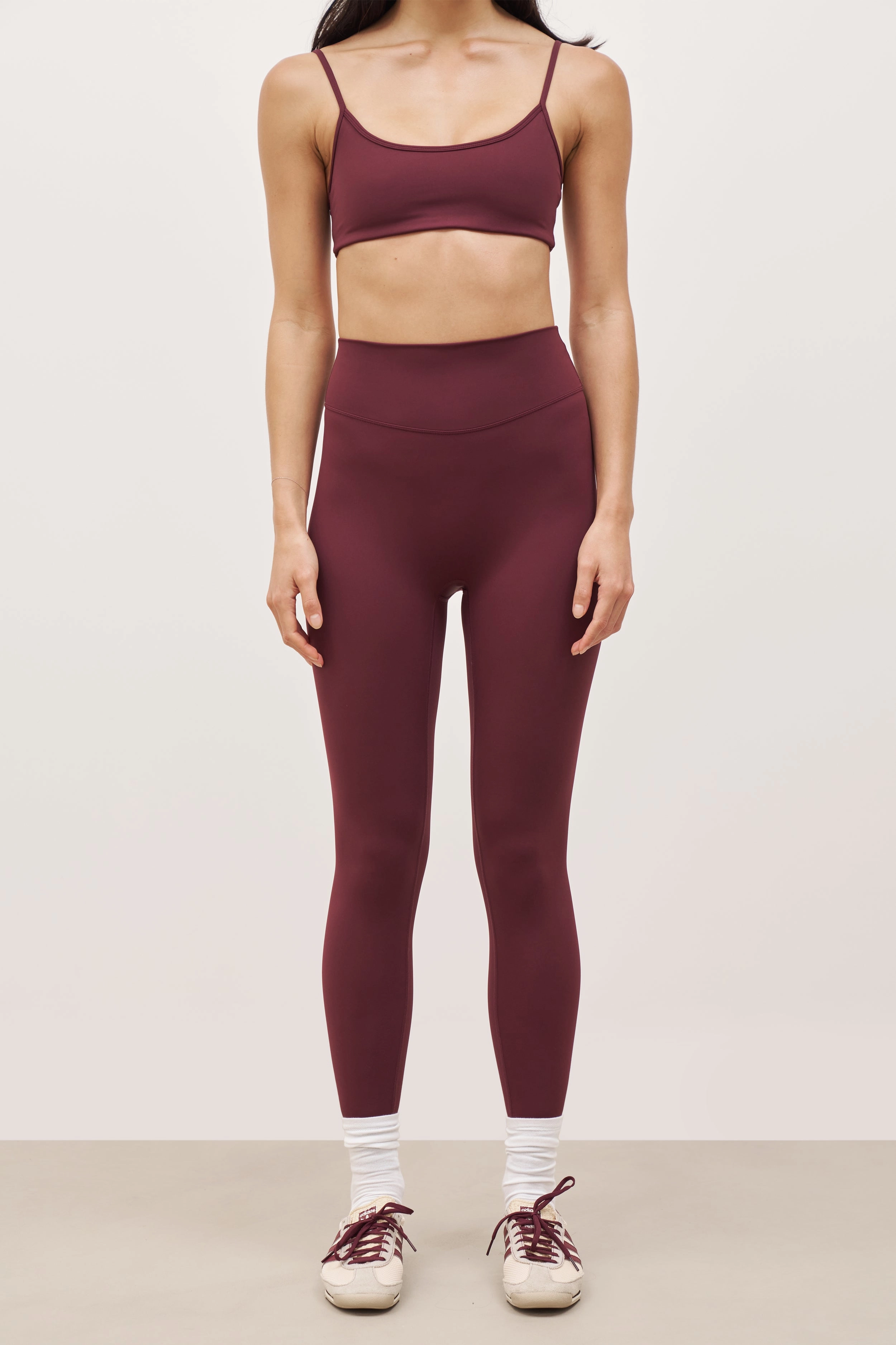 Sport Top Base Sculpting Leggings - Merlot