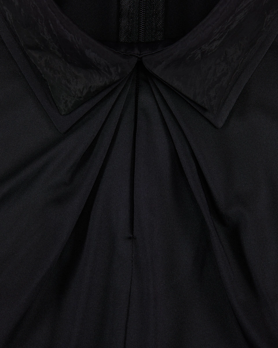 Front shirring sleeveless t-shirt -Black Cozy Wear Breathable Construction