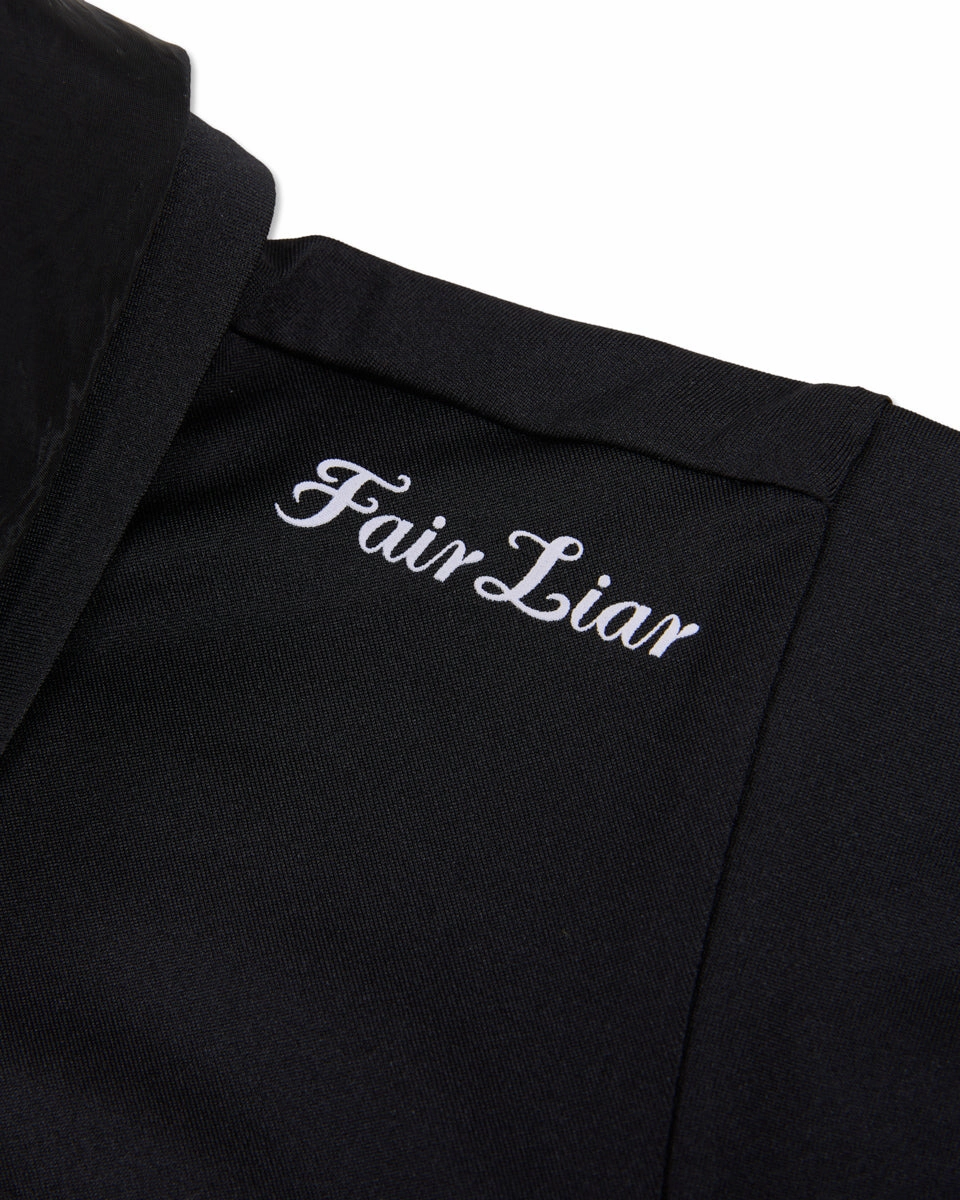 Front shirring sleeveless t-shirt -Black Adjustable drawstring