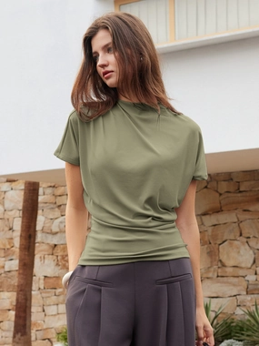 Mockneck Tucked Waist Define Top Comfortable Look Breathable Tank