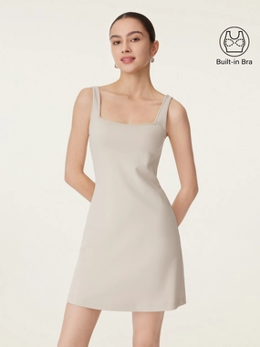 Odor Resistant Material Everyday Square Neck New Airy Brami Dress